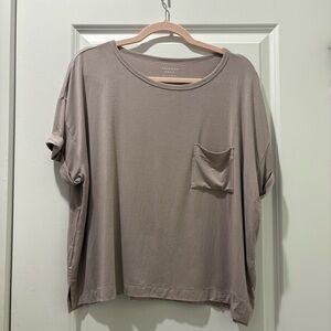 American Eagle Outfitters Taupe Short Sleeve Tee